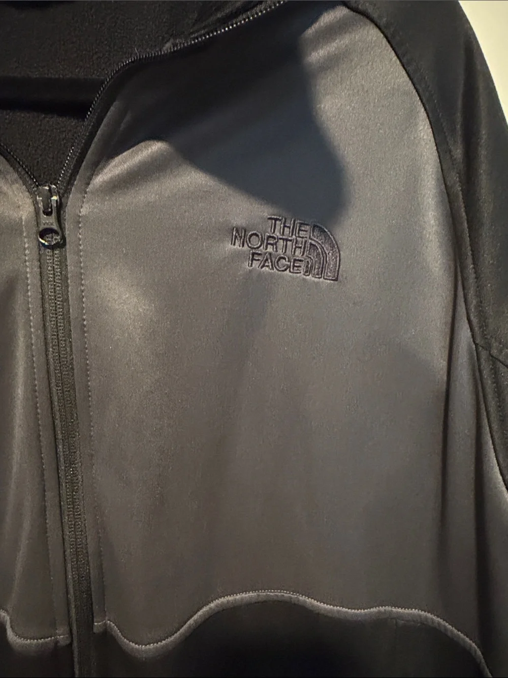 The North Face Men’s Black and Gray Performance Full-Zip Jacket -XL